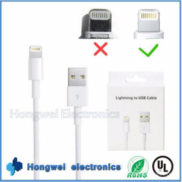 Genuine Looks White TPE Lightning USB Cable Comes with Retail Box